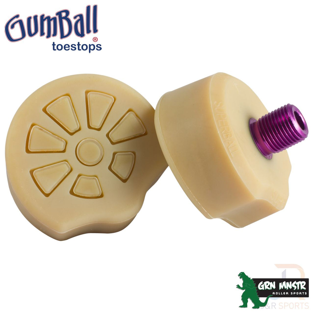 GUMBALL TOESTOPS Toes Stop Roller Superball Long Natural - Arrêt Pour Roller