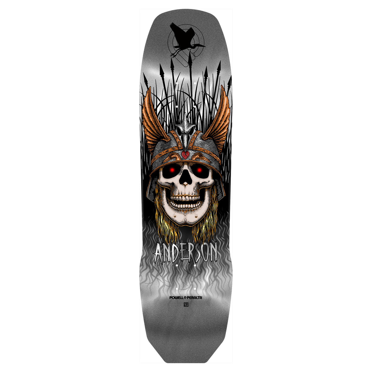 GQ1823◇POWELL PERALTA : 90's USA製 リザード Powell Peralta Pro ANDY ANDERSON Heron 7-Ply Maple Deck