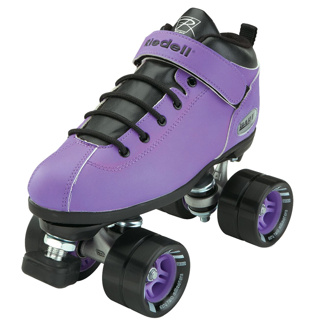 Riedell Dart Skates Purple Ripped Knees
