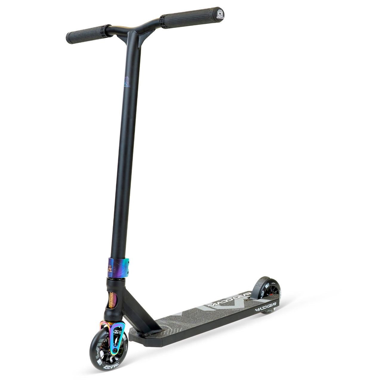 madd gear griffe Madd Gear Carve Kruzer 200 Scooter, Schwarz/Blaugrün – Ripped Knees