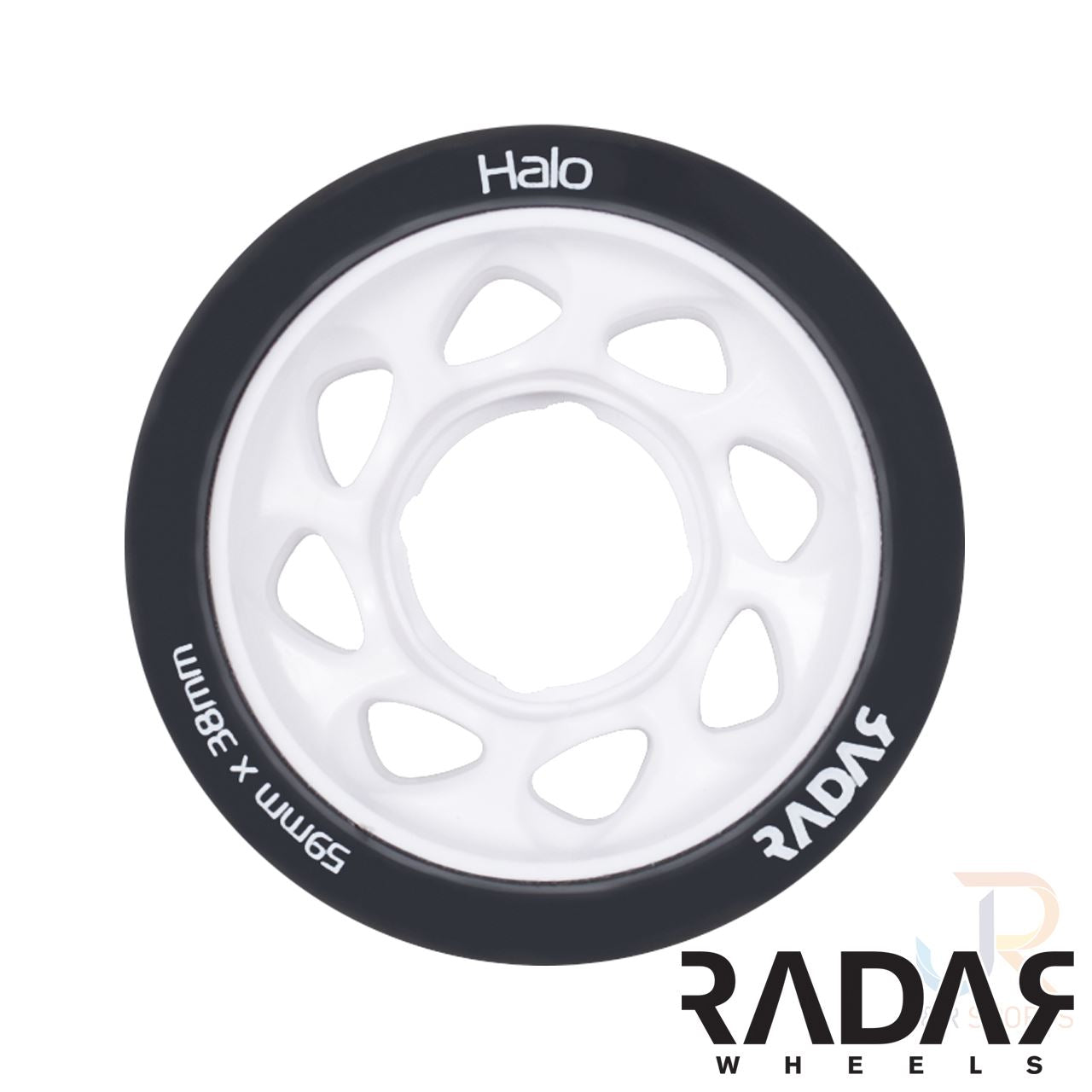 Radar Rims Radar Halo Roller Derby Wheels Charcoal White 59mm 99a - 4 Pack ...