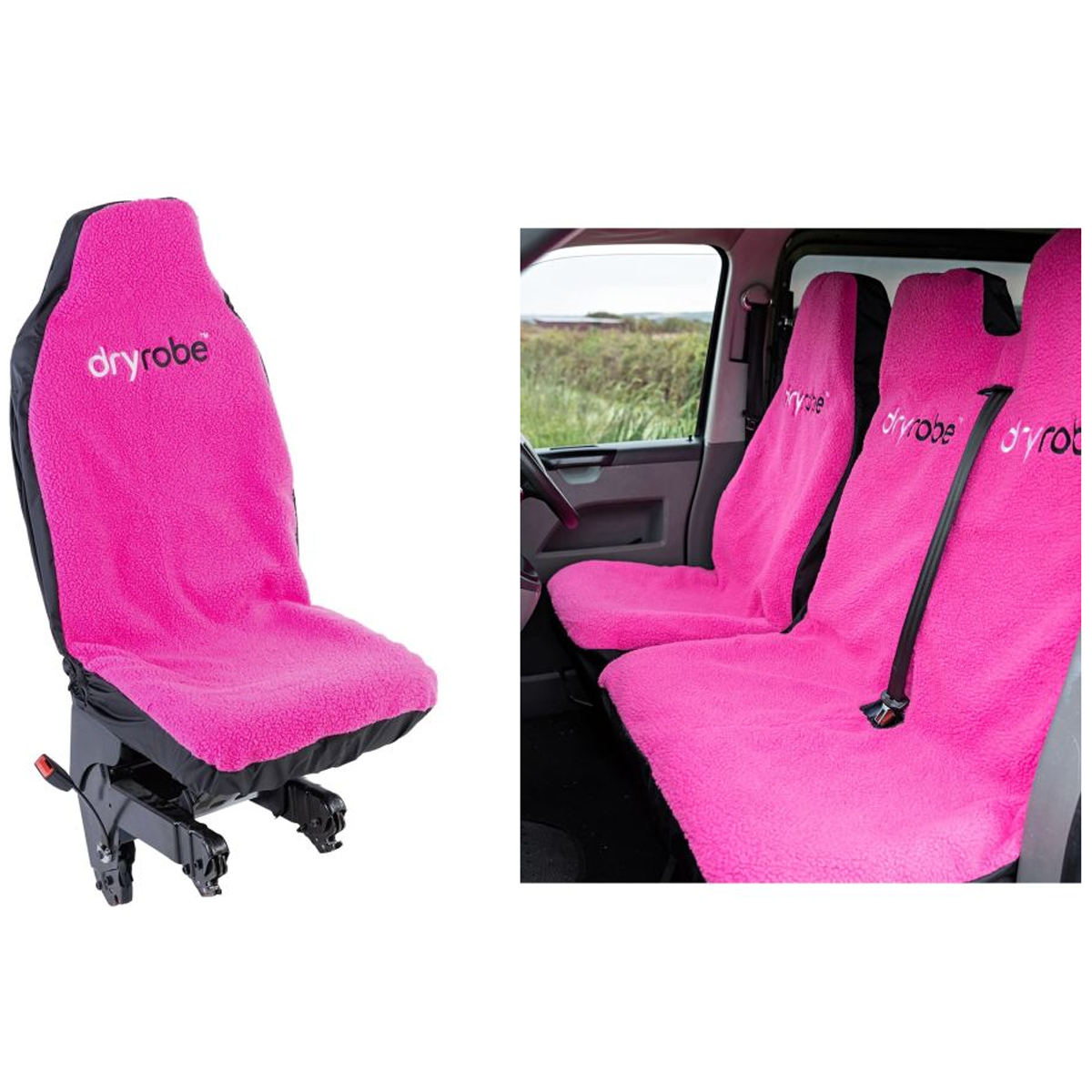 Dryrobe Car Van Seat Cover Single Pink