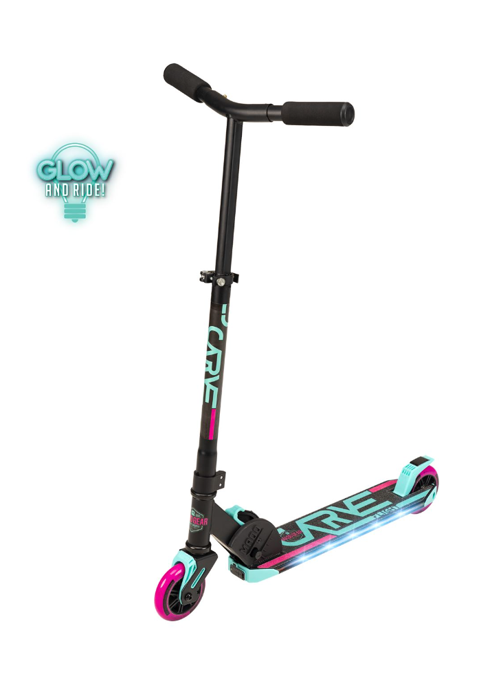 madd gear carve elite Madd Gear Carve Flight Light Up Scooter Teal/Pink – Ripped Knees