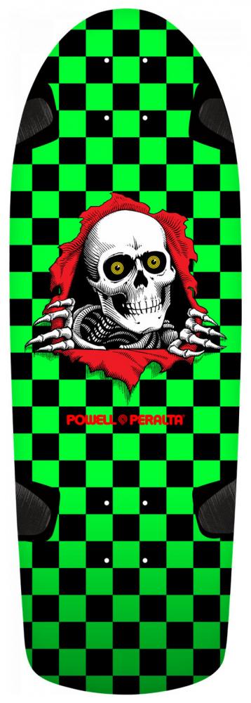 Og Ripper Checker Powell Peralta Reissue OG Ripper Checker Skateboard Deck Green/Black 1 ...