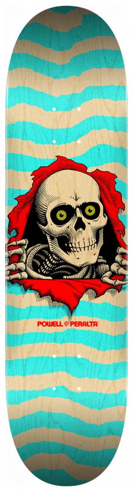 Planche De Skate Powell Peralta Ripper - Édition Old School Naturel/bleu, Bois, Pour Adultes - Neuf
